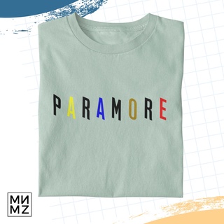 เสื้อยืดแฟชั่น เสื้อยืดสีขาว PARAMORE สามเพลงวงเสื้อ unisex ผู้ชายผู้หญิงทีเสื้อยืดผ้าฝ้ายลําลอง H)M