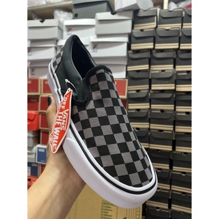 รองเท้า Vans Slip on เทา-ดำ มีพร้อมส่งและกล่องค่ะ