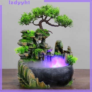 Joydiy น้ําพุตั้งโต๊ะพร้อมปั๊มน้ําอัตโนมัติสําหรับตกแต่งโต๊ะทํางานห้องนอนบ้านออฟฟิศ