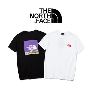 The NORTH FACE ใหม่ เสื้อยืดคอกลม แขนสั้น ผ้าฝ้าย สําหรับผู้ชาย และผู้หญิง