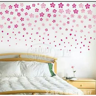 Wallsticker Flower 50x70 cm.สติ๊กเกอร์ใส ติดผนังบ้าน Wallsticker Home Decor