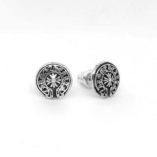 Chrome Hearts Sterling Silver 925 เครื่องประดับเงินแท้ ต่างหู CH Stud Earring Code:CED011