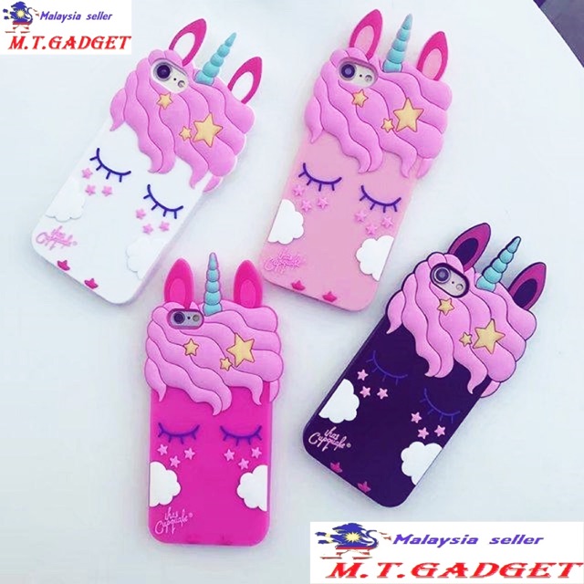 Samsung A04S A13 A12 A21 A21S A42 A01 A51 J7 A71 J7 J710 J7 PRIME ยูนิคอร์น 3D soft case