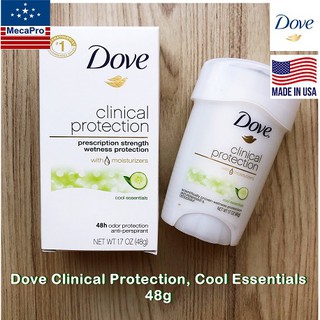 Dove® Clinical Protection, Cool Essentials 48g โดฟ ระงับกลิ่นกาย โรลออนสติ๊ก