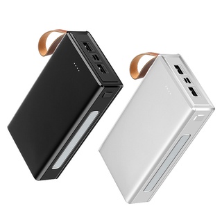 แบตเตอรี่สำรอง VIAKING รุ่น A16 ความจุ 30000mAh Powerbank กระแสไฟสูงสุด 2.4A พาวเวอร์แบงค์ความจุขนาดใหญ่ พร้อมไฟฉาย LED และสายหิ้ว