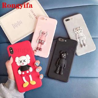 OPPO Realme X50 5G X2 Pro A8 A31 2020 A91 F15 Phone Case Kaws Cute Cartoon Bear Luxury Candy Soft Cover