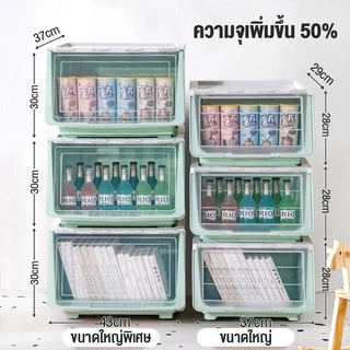 Ubear กล่องพลาสติกใส่ของ กล่องเก็บของอเนกประสงค์ แบบเปิดฝาหน้า พร้อมล้อเลื่อน กันฝุ่นและกันน้ำ🚚 ส่งจากกรุงเทพ🚚