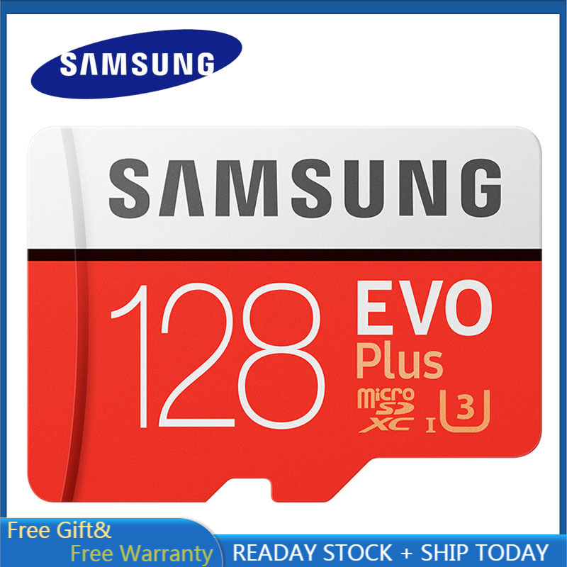 100% Original SAMSUNG Plus Memory Card 256GB Micro SD 32G 64GB 128GB SD Card Flash Micro SD Card