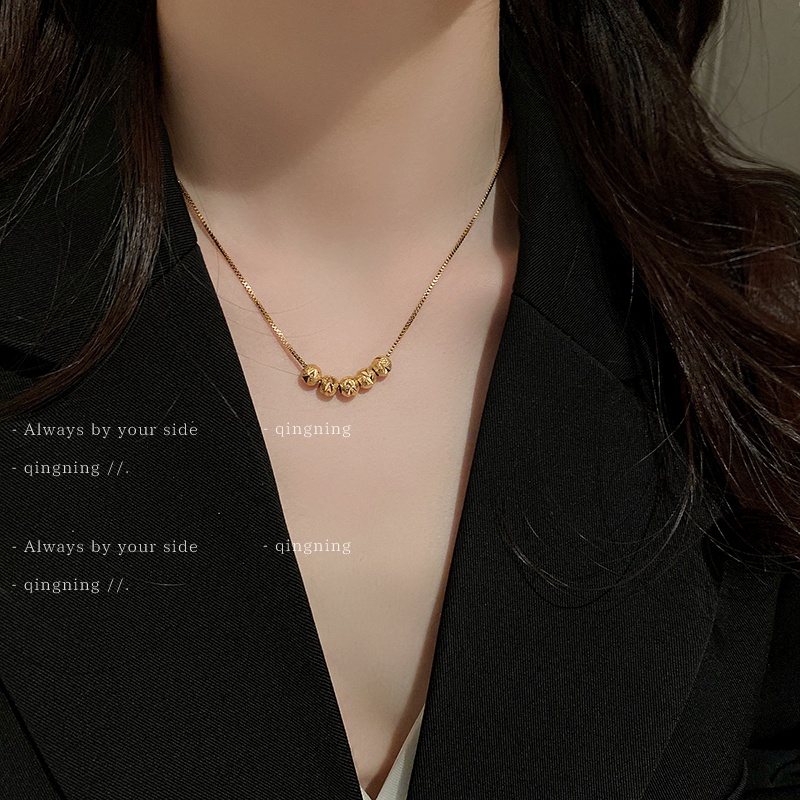 DREJEW สร้อยคอโซ่เหล็กไทเทเนียม เข้ากับทุกการแต่งกาย แฟชั่นเรียบง่าย สไตล์เกาหลี สําหรับผู้หญิง