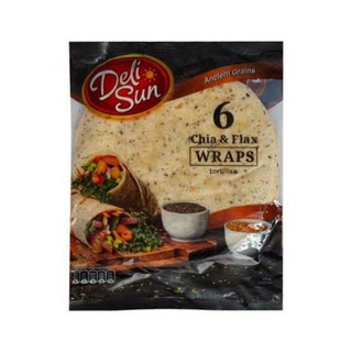 Deli sun แผ่นแป้ง wraps 6แผ่น/ห่อ