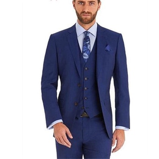 Blue Blazer สำหรับผู้ชาย Homens Blazer Tuxedo อย่างเป็นทางการเครื่องแต่งกาย Homme Blazer Masculino Slim Fit Mens สูท