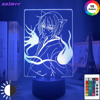 โคมไฟกลางคืน Led อะคริลิค ลายการ์ตูนอนิเมะ Kamisama Kiss Tomoe 3d สําหรับตกแต่งบ้าน +G*F