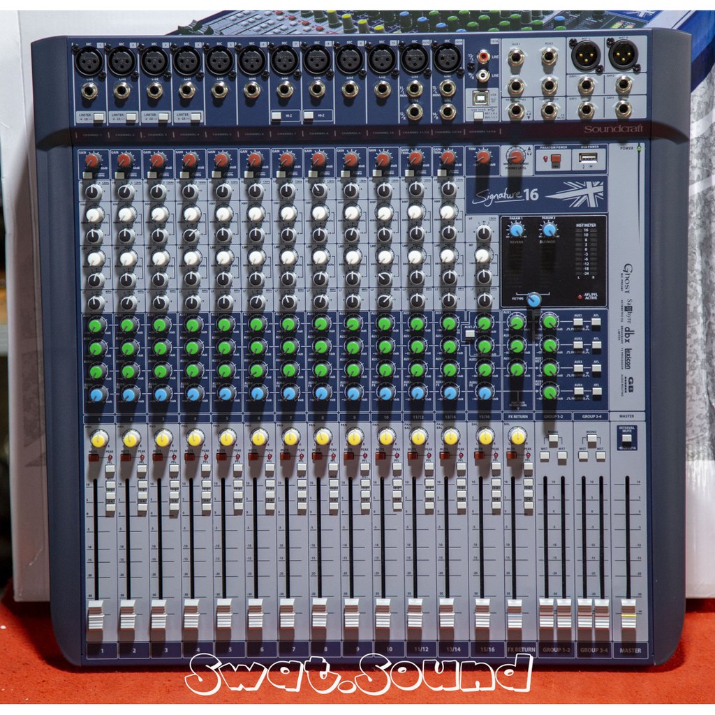 SOUNDCRAFT SIGNATURE-16 MIXER มีเอฟเฟค มิกเซอร์ SIGNATURE16 สเตอริโอมิกเซอร์ เสียงดีมาก