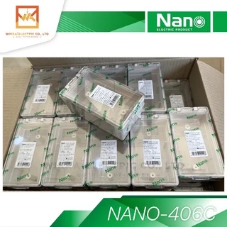 NANO กล่องกันน้ำฝาใส มีฝา 2x4 แนวตั้ง แนวนอน กล่องฝาปิดกันน้ำ กันน้ำ กล่องกันน้ำ กล่องกันน้ำมีฝา รหัส 405C 406C