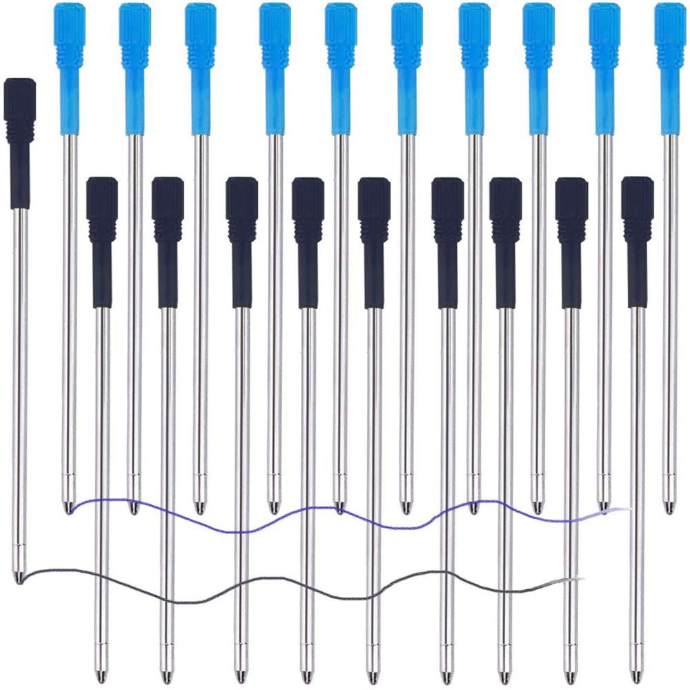 5Pack ปากกาลูกลื่นเติมสําหรับ Big Diamond/Crystal Pen Refill Rose Gold Diamond Pen Black & Blue Ink Refill เปลี่ยน Core -81MM