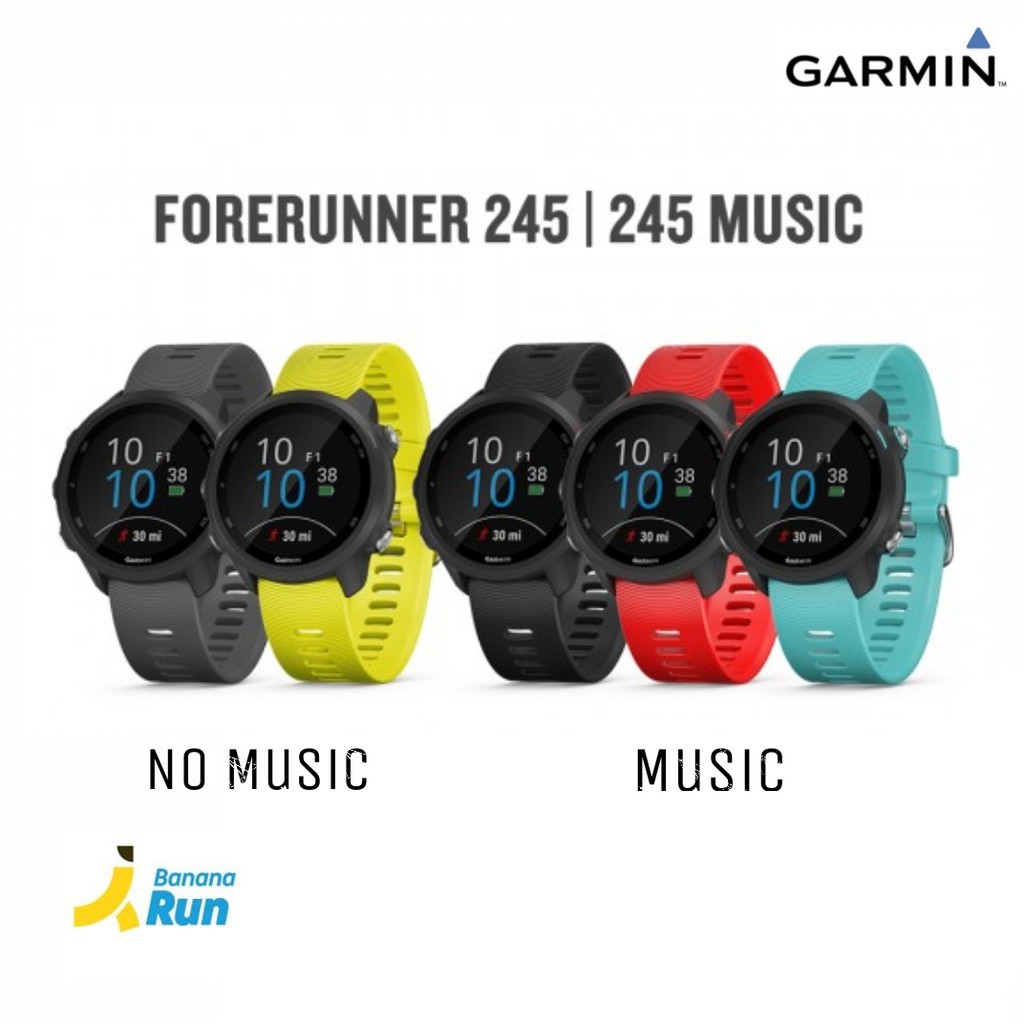 ♟Garmin Forerunner 245/245 Music (พร้อม ฟิล์ม) นาฬิกาวิ่ง GPS