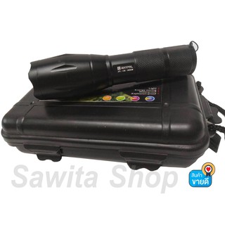 ไฟฉายแรงสูง ส่องได้ไกล ไฟฉาย RAYPAL XML-T6  No.APL-108 1800W หลอด LED ปรับแสง 5 ระดับ ปรับซูมได้ มีโหมดไฟกระ #0226