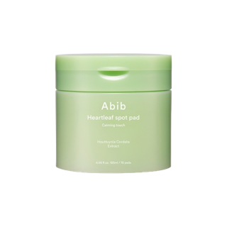 สินค้าขายดี/75แผ่น อะบีบ ฮาร์ทลีฟ สปอต แพด คาล์มมิ่ง ทัช 120 มล. ABIB Heartleaf spot pad Calming touch