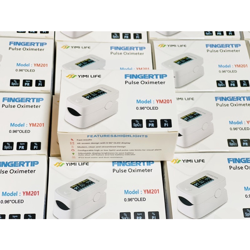 เครื่องวัดออกซิเจน oximeter YIMI LIFE Pulse Oximeter YM201