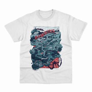 เสื้อยืดคอกลมเสื้อยืด พิมพ์ลายแผนที่ภาพยนตร์ Hawkin Series Stranger Things สําหรับผู้ชายS-4XL