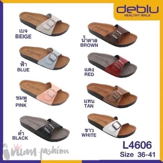 NFshoes ถูกสุด! รองเท้าแตะ หญิง เพื่อสุขภาพ Deblu เดอบลู รุ่น L4606 มี 8 สี รองเท้าวินเทจ ไบเก้น นุ่มนิ่ม น้ำหนักเบา แท้