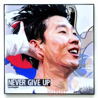 Son Heung min #1 ‎ซน ฮึง มิน Tottenham Hotspur สเปอร์ รูปภาพ​ติด​ผนัง​ pop art ฟุตบอล​ กรอบรูป​​​​ แต่งบ้าน รูปภาพ