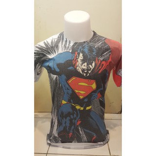 แท้ 100% Superhero Marvel Superman Comics Exclusive New Costume Tee T-Shirts