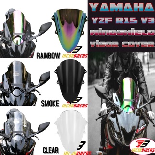 ฝาครอบกระจกมองข้าง สีรุ้ง สําหรับ YAMAHA YZF R15 V3 2017 2018 2019