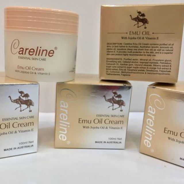 ของแท้💯% Careline Emu Oil Cream with Jojoba Oil &amp; Vitamin E 100ml.