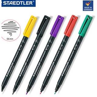 STAEDTLER lumocolor permanent marker #318F ปากกาเพอร์มาเน้นท์ ปากกาเขียนซีดี สเต็ดเลอร์ (ลบไม่ออก)