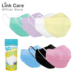 Link Care 3D หน้ากากอนามัย ผู้ใหญ่  (แพ็ค 3ชิ้น)