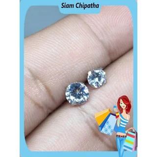 จิวสแตนเลส สำหรับเจาะตรงบริเวณกระดูกอ่อนของหู | CZ.BB | CZ Stud(Ball Back) earring for Men Women CZ Steel