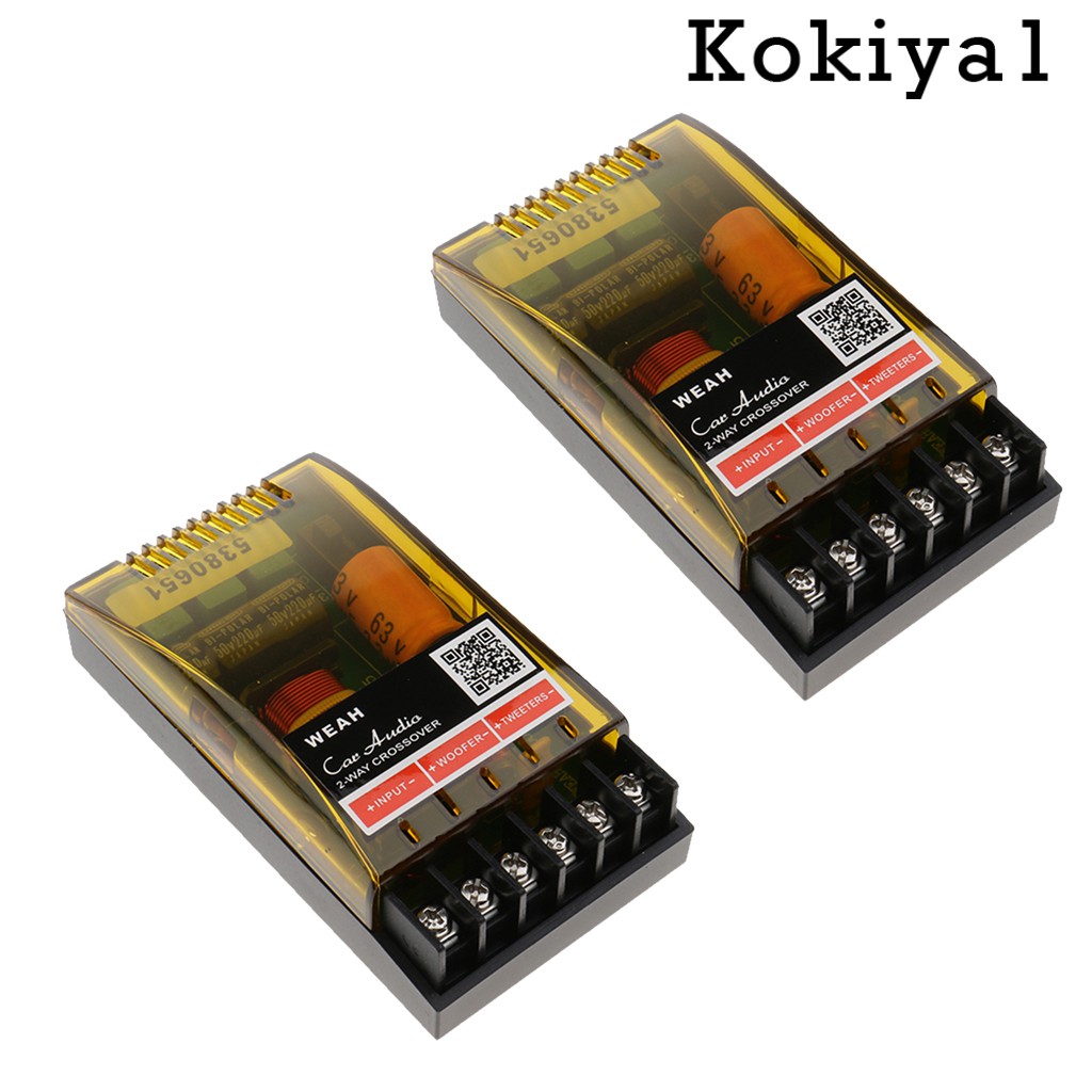 [ขายดี] แผ่นบอร์ดโมดูลแยกความถี่ลําโพง 2 ทาง DIY 2 ชิ้น