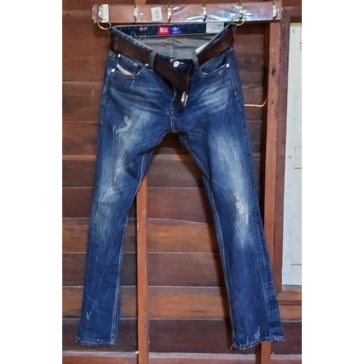 Diesel Jeans&Adidasยีนส์เข้มฟอกเฟตไม่ยืดโคตรหล่อๆๆ💯