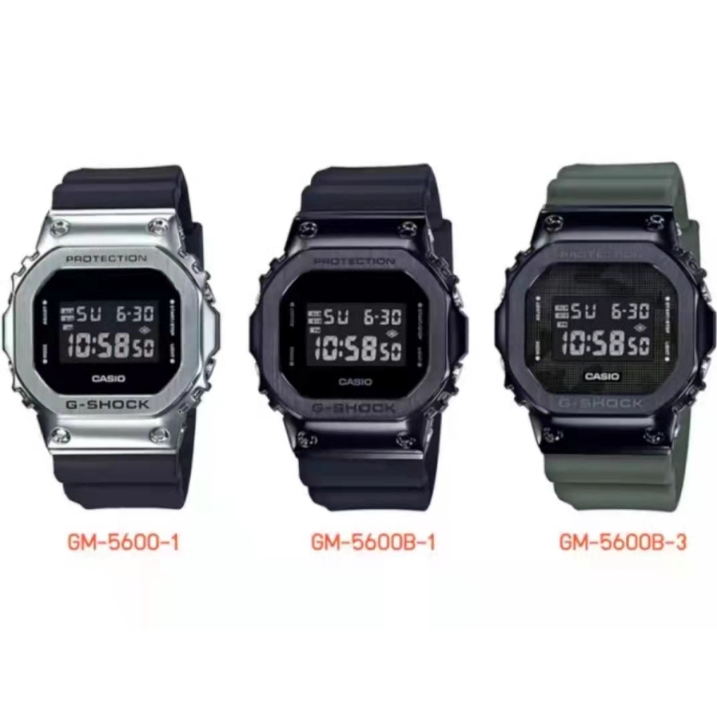 นาฬิกาCASIO G-SHOCKของแท้100% GM-5600 Series รุ่น GM-5600-1/GM-5600B-1/GM-5600B-3 รับประกัน1ปี
