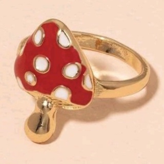 Red Mushroom Cute Ring : 🍄 🍄 แหวนเจ้าเห็ดแดงน้อยคอยเธอนะ 🍄 🍄
