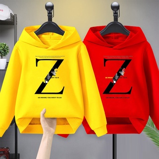 E42เสื้อฮู้ดเด็กแขนยาว ผ้านุ่มใส่สบายฯได้ทั้งเด็กชายและเด็กหญิง