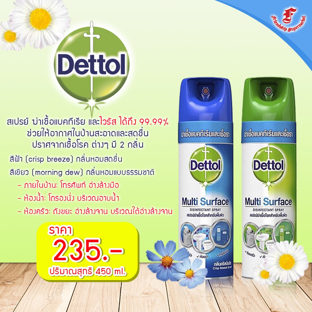 💥 Dettol Disinfectant surface Spray   เดทตอล อิสอินเฟคแทนท์ สเปรย์💥
