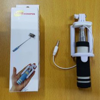 Monopod Selfie ไม้สำหรับถ่ายรูป แบบใช้สาย รุ่น Mini Monopod (Black)