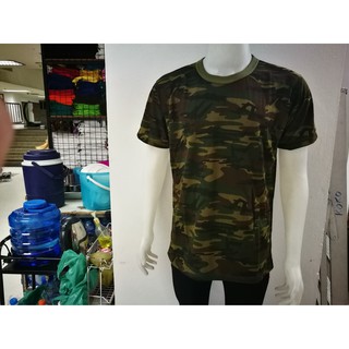 (ดี/เท่ห์/คุ้ม)เสื้อทหาร ลายพราง แขนสั้น ผ้าTC/TKผสมเลือกลายไม่ได้ค่ะ