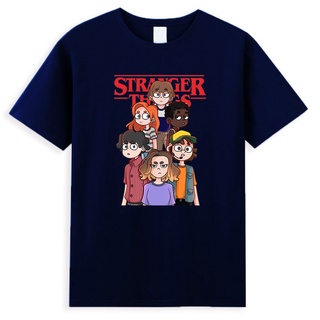 GILDAN เสื้อยืดลําลอง ผ้าฝ้าย แขนสั้น คอกลม พิมพ์ลาย Stranger Things เหมาะกับของขวัญวันเกิด สําหรับผู้ชาย คุณแม่