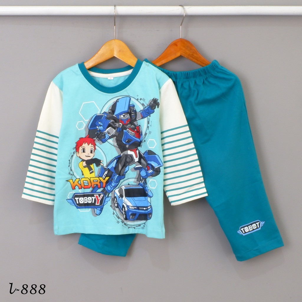 ชุดชุดนอนแขนยาวเด็กผู้ชาย Tobot L-888 / PTP ไซส์ 2-4-6