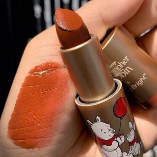 🔥ราคาพิเศษ🔥 หมีพู ลิปสติกเนื้อกำมะหยี่แมทท์【Disney Christopher Robin x Winnie the Pooh】 Honey Velvet Lipstick 3.5g