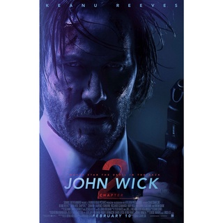 โปสเตอร์หนัง John Wick แรงกว่านรก Keanu Reeves คีอานูรีฟ Movie Poster ภาพติดผนัง ตกแต่งบ้าน รูปติดห้อง ของสะสม ร้านคนไทย