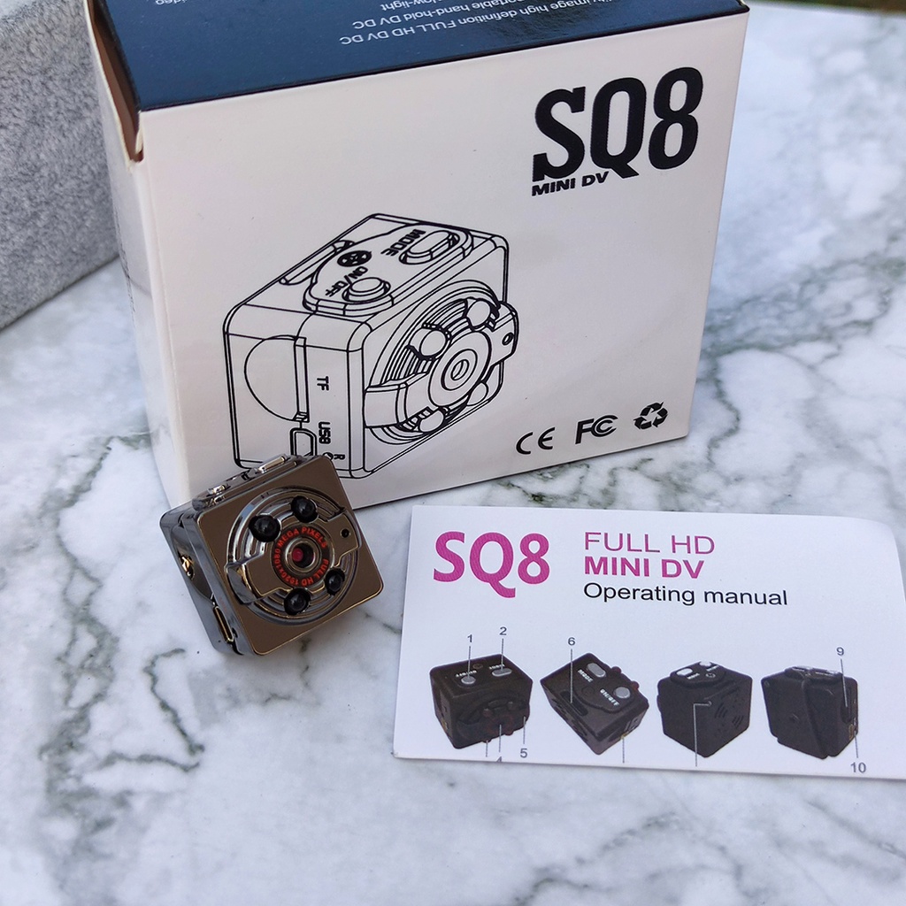 พร้อมส่ง กล้องแอบถ่าย รุ่น SQ8 camera 1080p กล้องจิ๋วขนาดเล็ก กล้องซ่อน ...