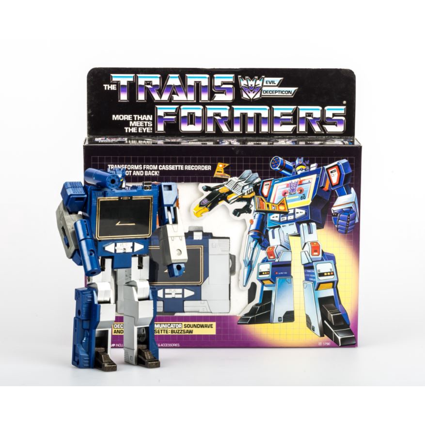Transformers G1 Soundwave พร้อมแอ็คชั่นของเล่นยี่ห้อ Buzzaw