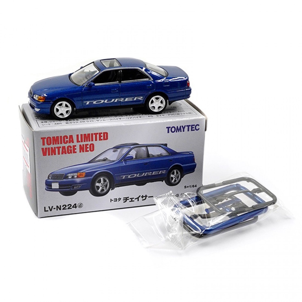 Tomytec 1/64 TOYOTA CHASER 2.5 TOURER S DARK BLUE 98 LV-N224D DIECAST SCALE รุ่นรถ TOMICA LIMITED VI