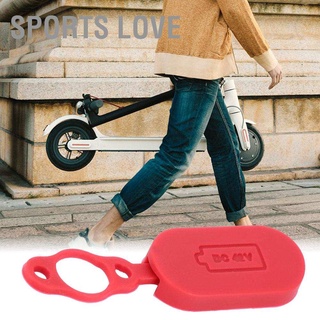 Sports Love ฝาครอบพอร์ตชาร์จ แบบกันน้ำ สําหรับสกูตเตอร์ไฟฟ้า Xiaomi Mijia สีแดง