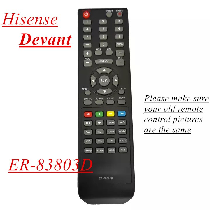 Hisense ER-83803D EN-83801 สมาร์ททีวีรีโมทคอนโทรลใหม่ ER-83803D สําหรับ Hisense TV รีโมทคอนโทรลสําหร