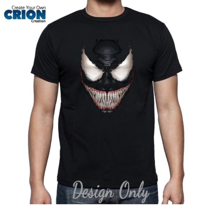 เสื้อยืด Venom - ภาพยนตร์ Venom Face - By Crion